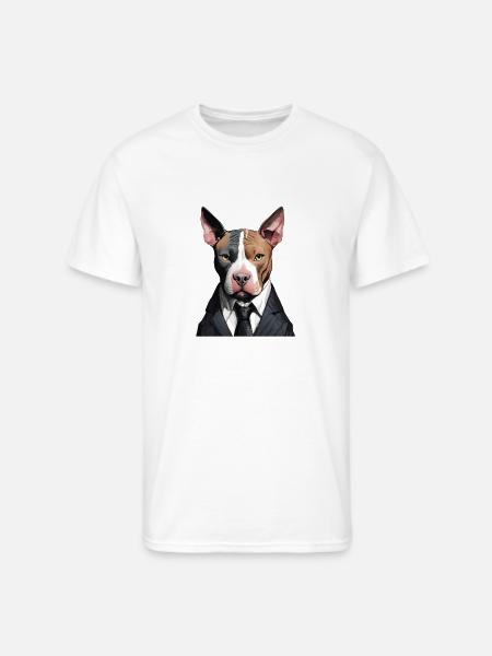 Suited dog - Men's 50/50 T-Shirt - white