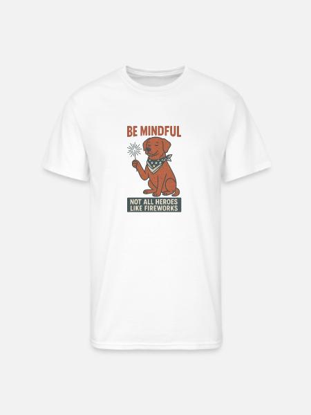 Be Mindful - Men's 50/50 T-Shirt - white