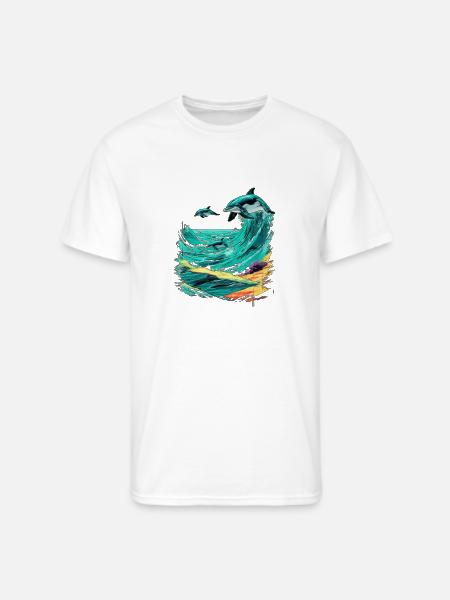Pixel Beach CRT Dreams - Men's 50/50 T-Shirt - white