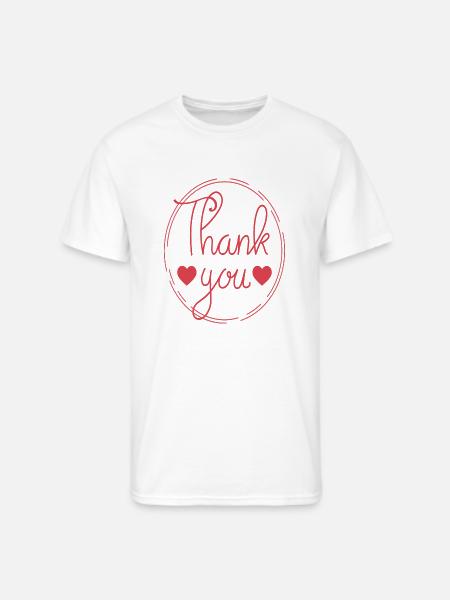 Thank you - Men's 50/50 T-Shirt - white