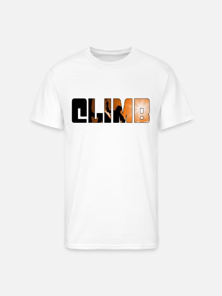 climb - Men's 50/50 T-Shirt - white