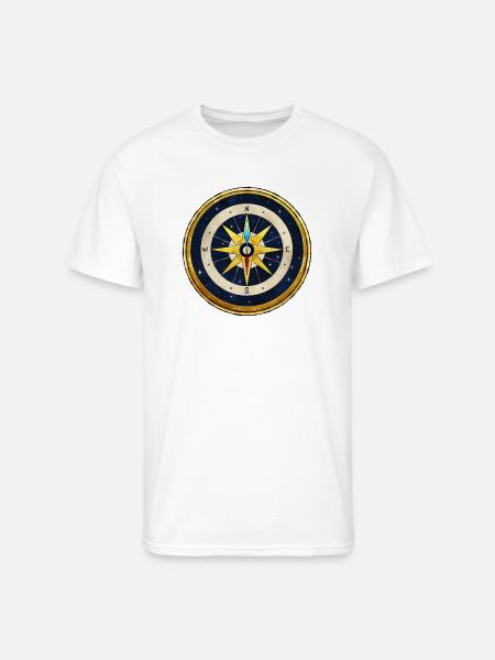 Stellar Golden Compass - Men's 50/50 T-Shirt - white