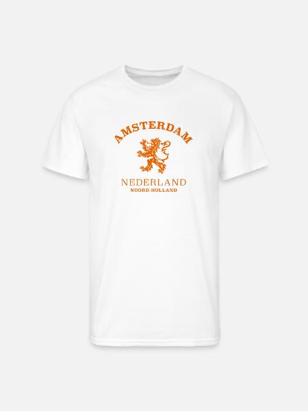 AMSTERDAM Netherlands - Men's 50/50 T-Shirt - white