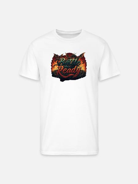 Battle Ready - Men's 50/50 T-Shirt - white