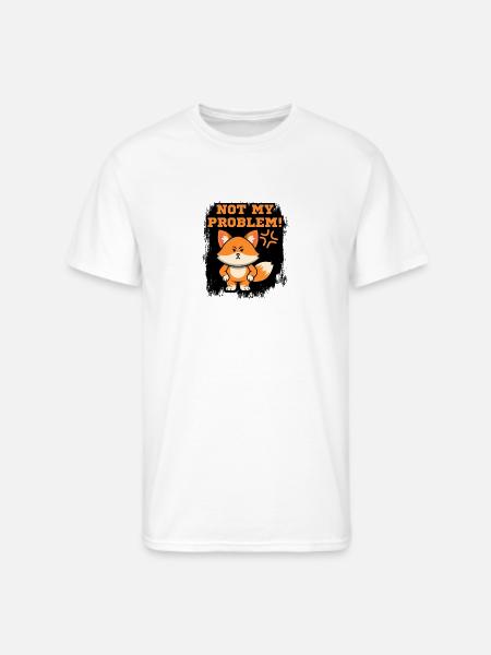 Not My Problem Fox - Men's 50/50 T-Shirt - white