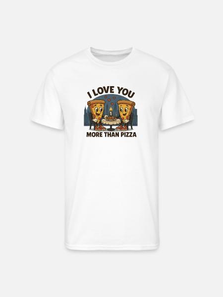 SLICE OF LOVE NYC - Men's 50/50 T-Shirt - white