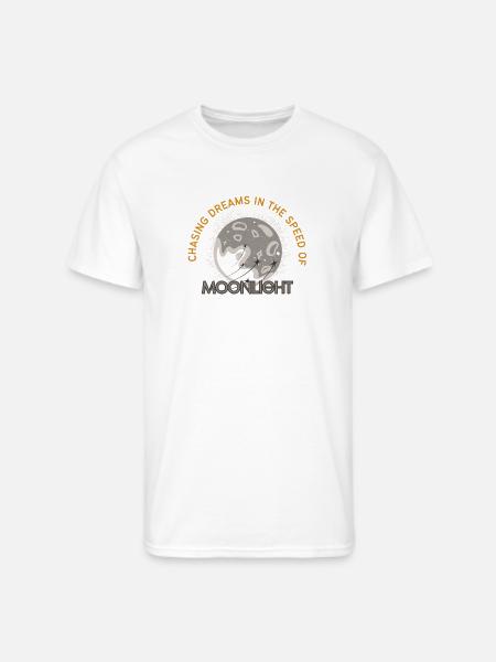 Celestial Moonlight Dream Illustration - Men's 50/50 T-Shirt - white