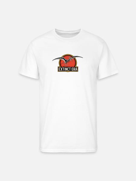 Prehistoric Pterosaur Extinction Logo - Men's 50/50 T-Shirt - white
