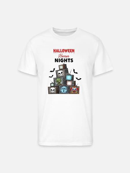 Stacked TV Monsters Halloween - Men's 50/50 T-Shirt - white