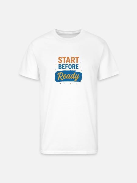 Start Before Ready - Men's 50/50 T-Shirt - white