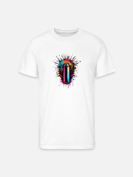 Vivid Spray Graffiti Burst - Men's 50/50 T-Shirt - white