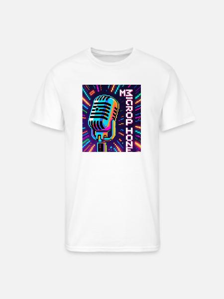 Retro Microphone - Men's 50/50 T-Shirt - white