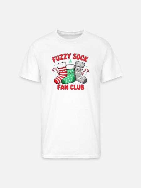 Fuzzy Sock Fan Club - Men's 50/50 T-Shirt - white