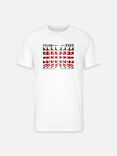Crimson Kaleidoscope Glyphs - Men's 50/50 T-Shirt - white