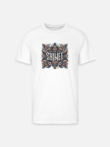 Shine Bright Ornamental Mandala - Men's 50/50 T-Shirt - white