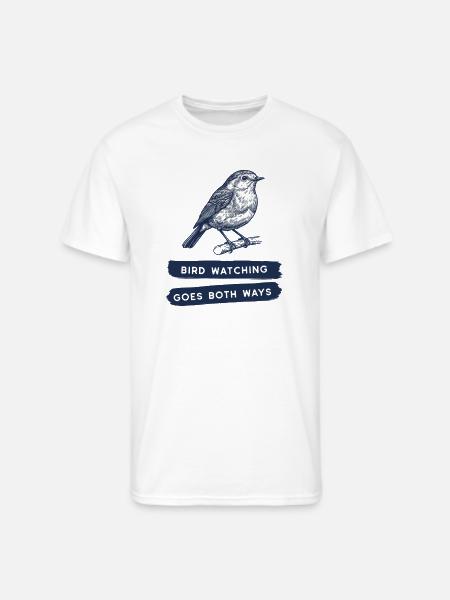 Bird Watching Goes Both Ways - Men's 50/50 T-Shirt - white