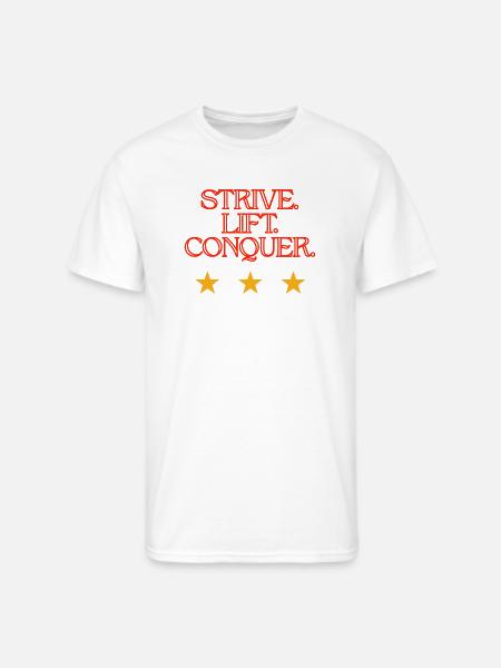Strive Life to Conquer - Men's 50/50 T-Shirt - white