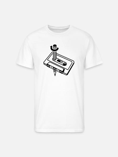 Unique Cassette Mixtape Relationship - Men's 50/50 T-Shirt - white