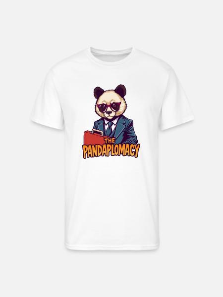 Pandaplomacy Suit Style - Men's 50/50 T-Shirt - white