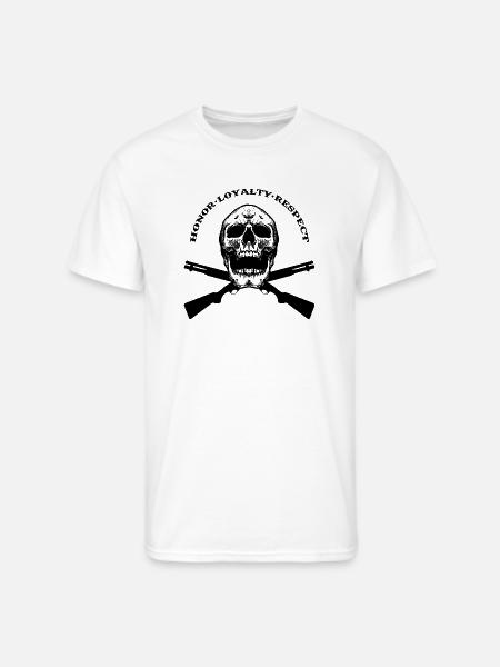 HONOR LOYALTY RESPECT - Men's 50/50 T-Shirt - white