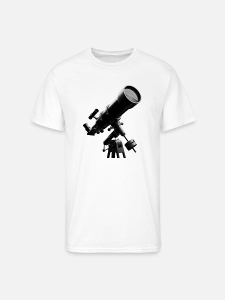 Skywatch Telescope Art - Men's 50/50 T-Shirt - white