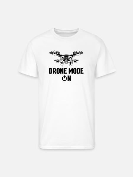 Drone Mode: On - Men's 50/50 T-Shirt - white