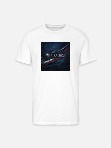 USA 2026 Soccer Emblem - Men's 50/50 T-Shirt - white
