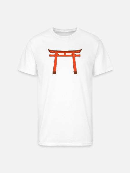 Vivid Torii Gate - Men's 50/50 T-Shirt - white