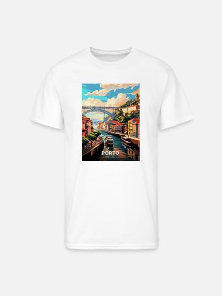Porto Portugal Travel - Men's 50/50 T-Shirt - white