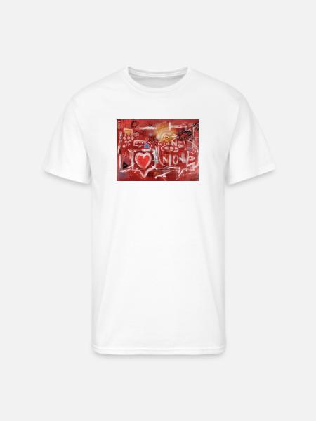 Connected Alone - Men's 50/50 T-Shirt - white