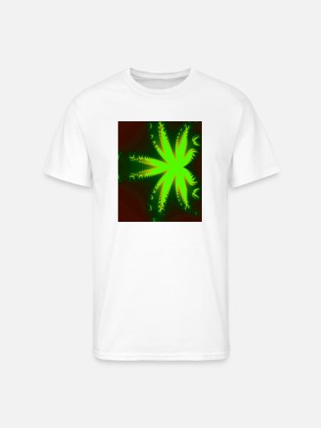 Neon Fractal Burst - Men's 50/50 T-Shirt - white