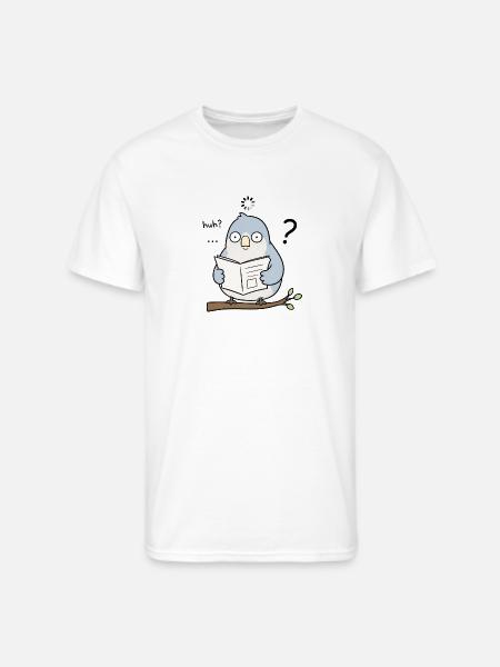 Huh? - Men's 50/50 T-Shirt - white