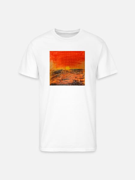 Sunset at Distant Shore - Men's 50/50 T-Shirt - white