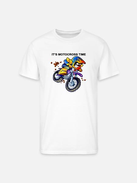 Vivid Moto Racer Neon Splash - Men's 50/50 T-Shirt - white