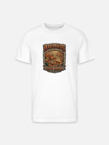 Badlands National Park Tee - Men's 50/50 T-Shirt - white