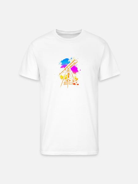 Astrophotography Galaxy Telescope - Men's 50/50 T-Shirt - white