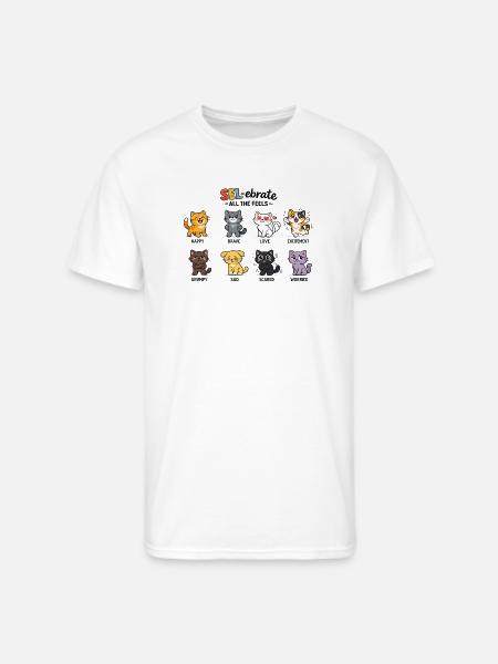 SEL-ebrate All The Feels - Men's 50/50 T-Shirt - white