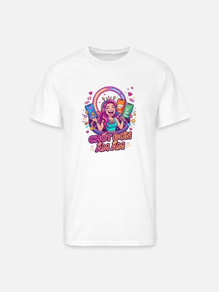Neon Goddess Streamer - Men's 50/50 T-Shirt - white