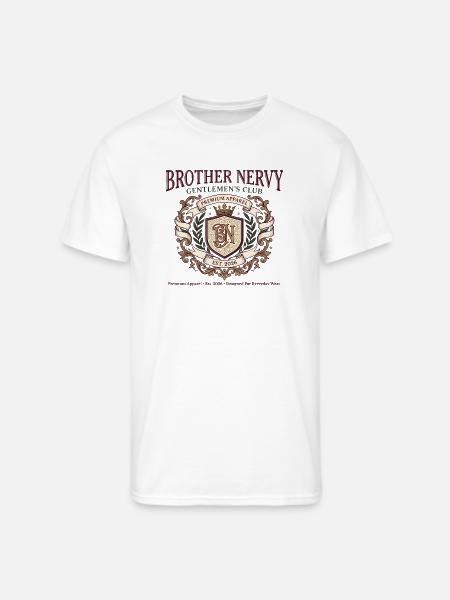 Brother Nervy Gentlemen's Club - Men's 50/50 T-Shirt - white