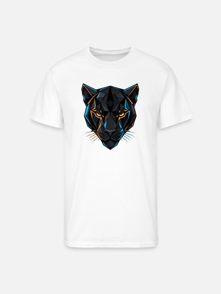 Neon Panther Wild Precision - Men's 50/50 T-Shirt - white
