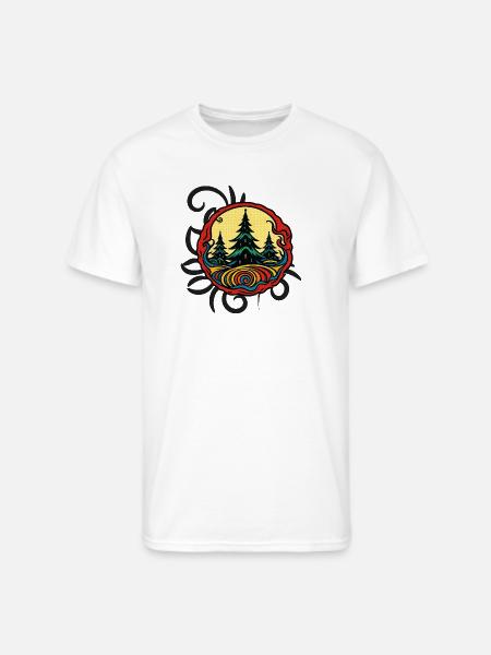 Forest Summit Badge Sunset - Men's 50/50 T-Shirt - white