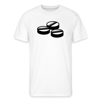 drugs pills - Men's 50/50 T-Shirt - white - Front - Jackson (183cm)