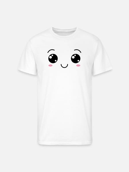 Happy Smile face - Men's 50/50 T-Shirt - white