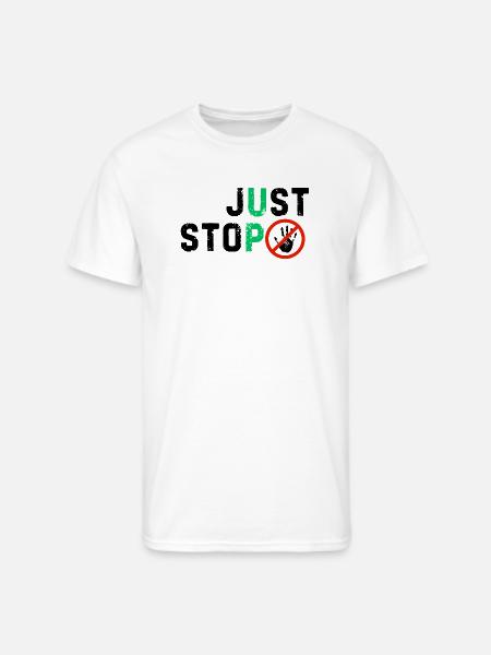 Just stop anything bad - Men's 50/50 T-Shirt - white