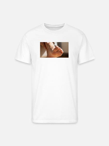 Female foot - Men's 50/50 T-Shirt - white