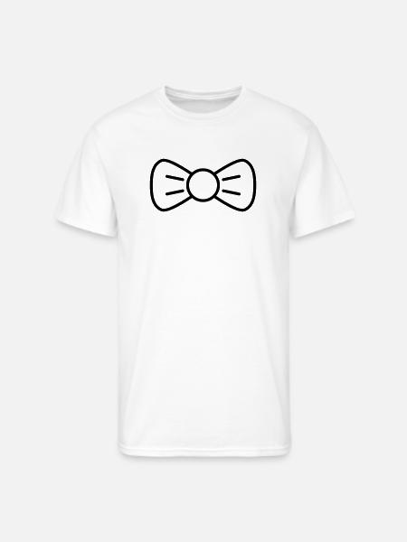 bow tie - Men's 50/50 T-Shirt - white