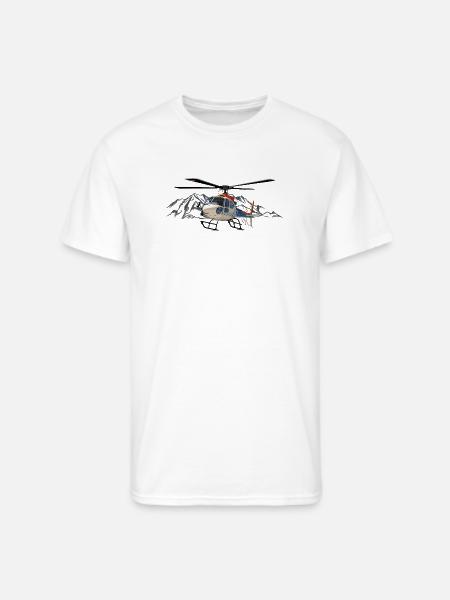 Helicopter in action - Men's 50/50 T-Shirt - white