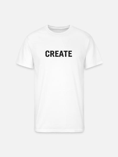 Create Splash Glyph - Men's 50/50 T-Shirt - white