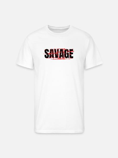 savage - Men's 50/50 T-Shirt - white