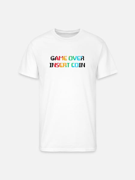 Game Over Insert Coin - Men's 50/50 T-Shirt - white
